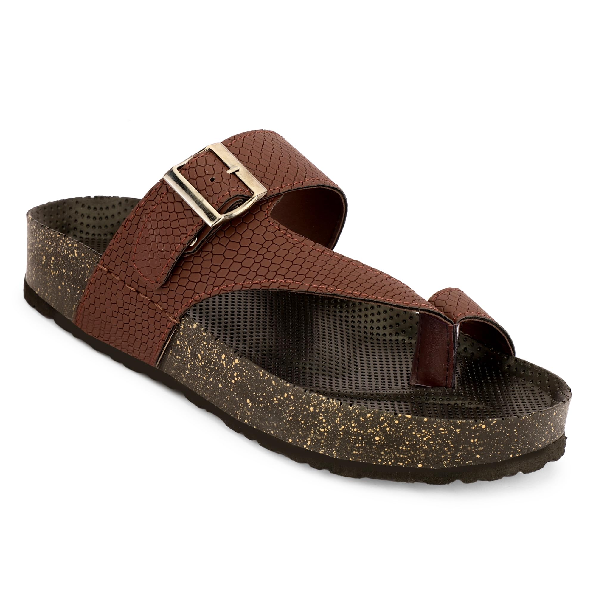 le greem Unisex Toe Ring Comfort Sandals | Adjustable Buckle Slip-On Slippers | Lightweight Cushioned Footbed | Anti-Slip Casual Everyday Footwear LG_114-picture-46