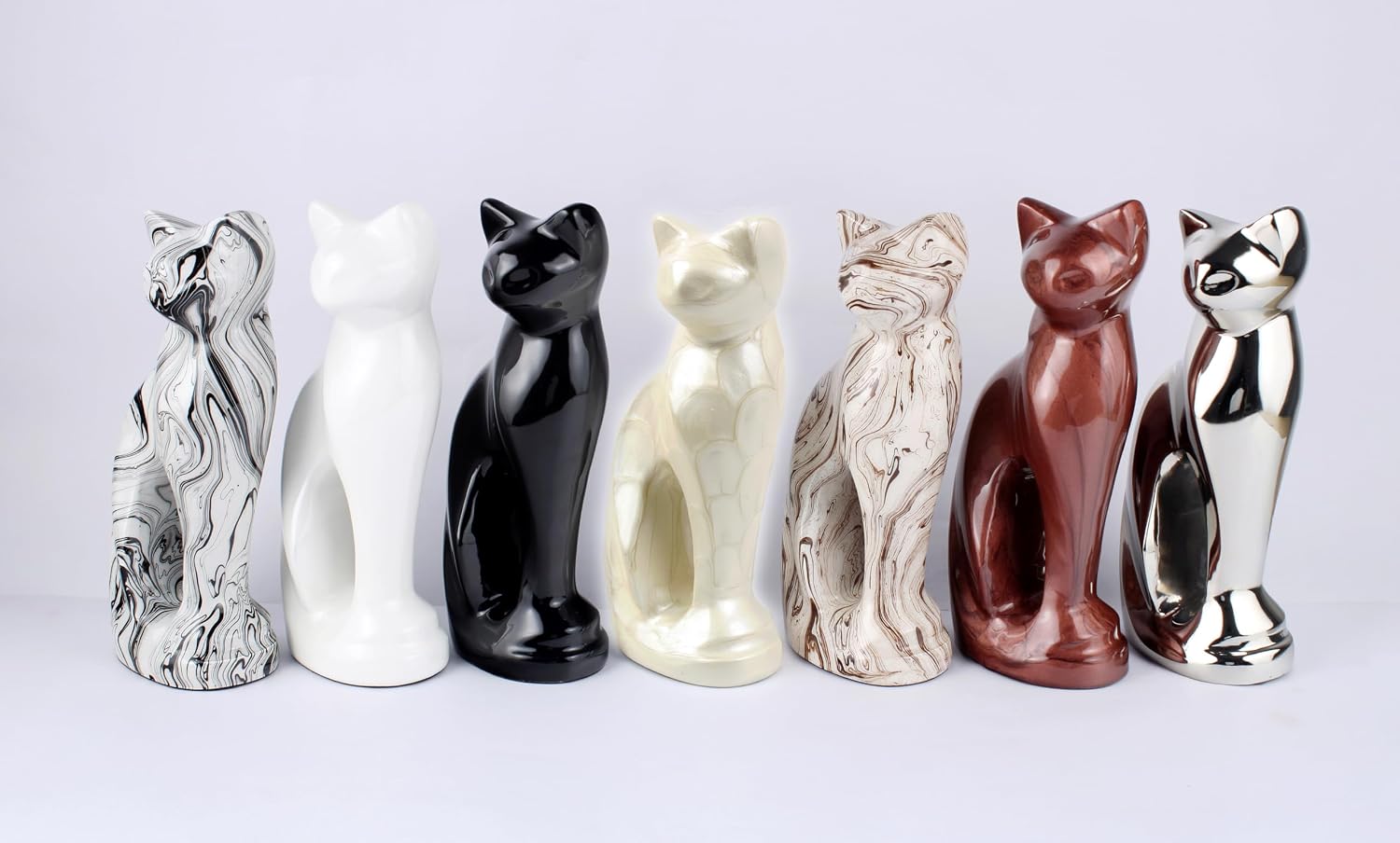 Cat Urns for Ashes - Pet Memorial Cat Urn Cat Memorial Gift, Pet Urn for Cat Ashes Keepsake Pet urns for Cats Ashes, Pet Ashes Urn, Pet Cremation Urn (Pearl)