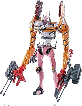 TAMASHII NATIONS Robot Spirits Evangelion Side EVA Evangelion Unit-08 Beta Provisional Combat Form, Approx. 6.7 Inches 170 mm, ABS & PVC Pre-painted Articulated Action Figure