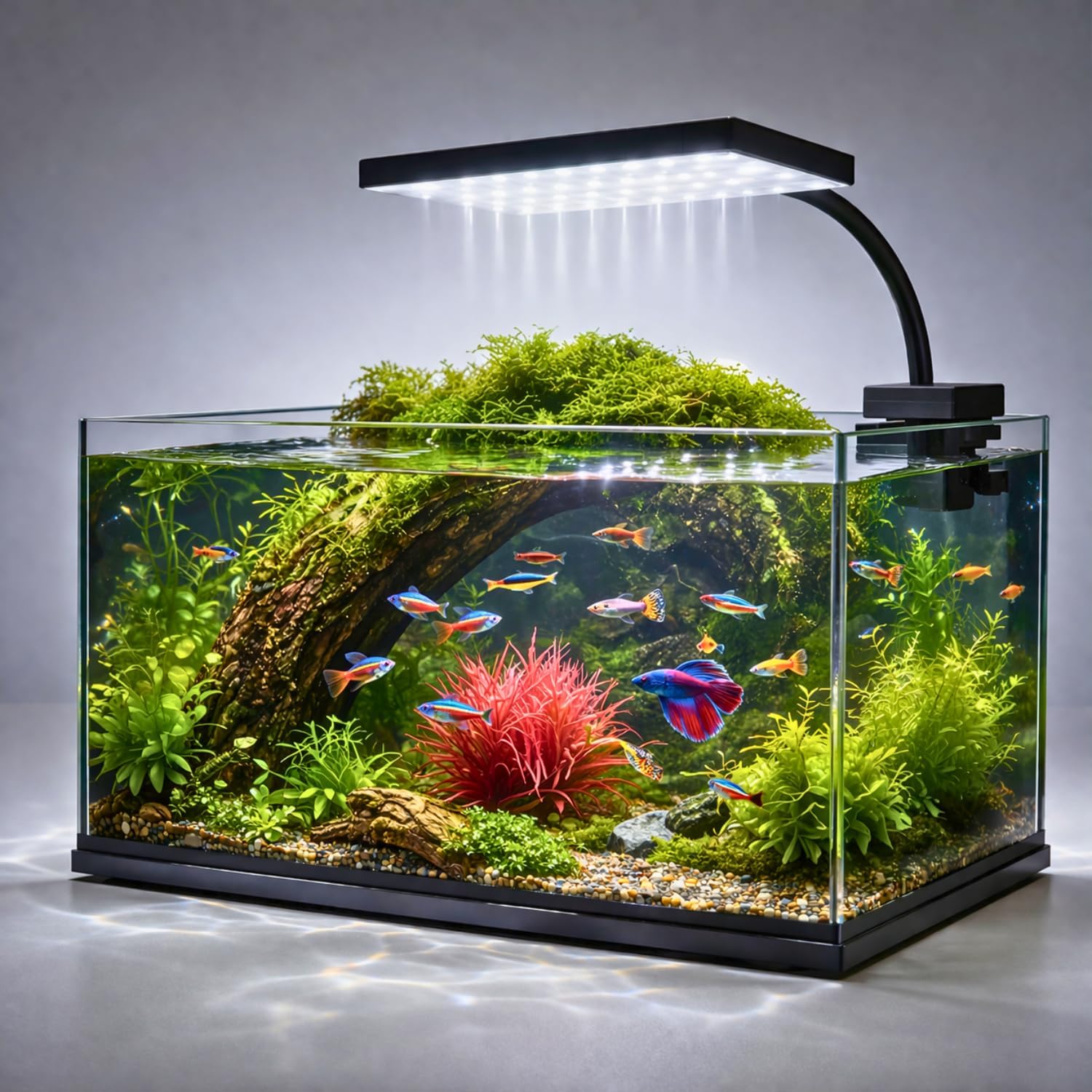 VAYINATO Flat Nano S4 White LED Aquarium Light (16W) – Clip-On Planted Tank Light with 360° Adjustable Flexible Head for Nano Aquariums by Petzlifeworld-picture-41