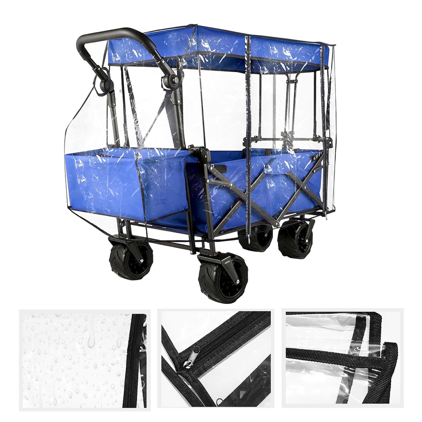 Housse de Pluie pour Chariots Pliables,Housse de Pluie pour Chariots | Housse de pluie pour chariot pliant - Housse de pluie pliable et imperméable pour chariot, housse de pluie multifonctionnelle