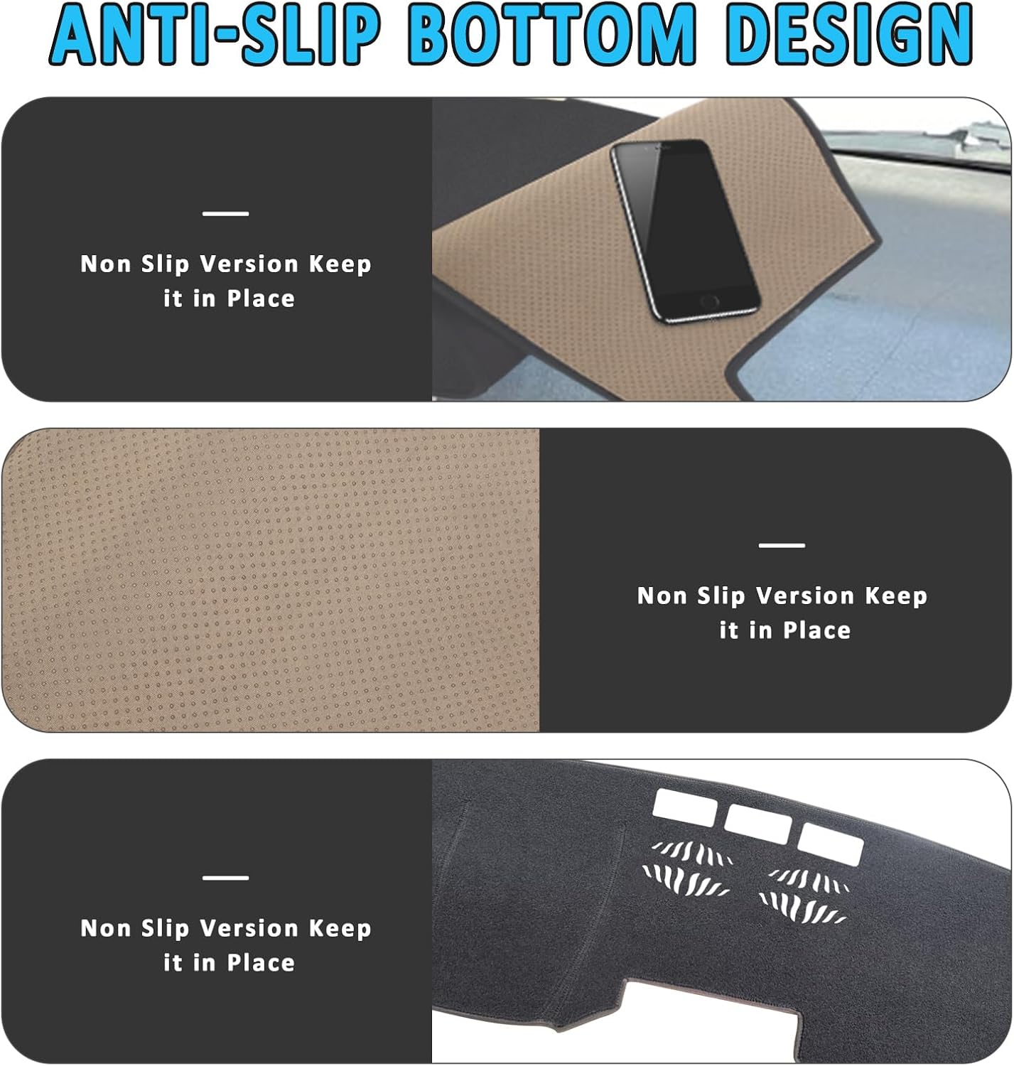 Dash Cover for Mazda CX5 2017-2022 2023 2024 2025, Dashboard Cover Mat for Mazda CX-5 Accessories Nonslip Sunshade Protector No Glare, Gray