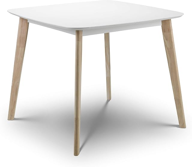 Julian Bowen Casa Dining Table, White/Limed Oak