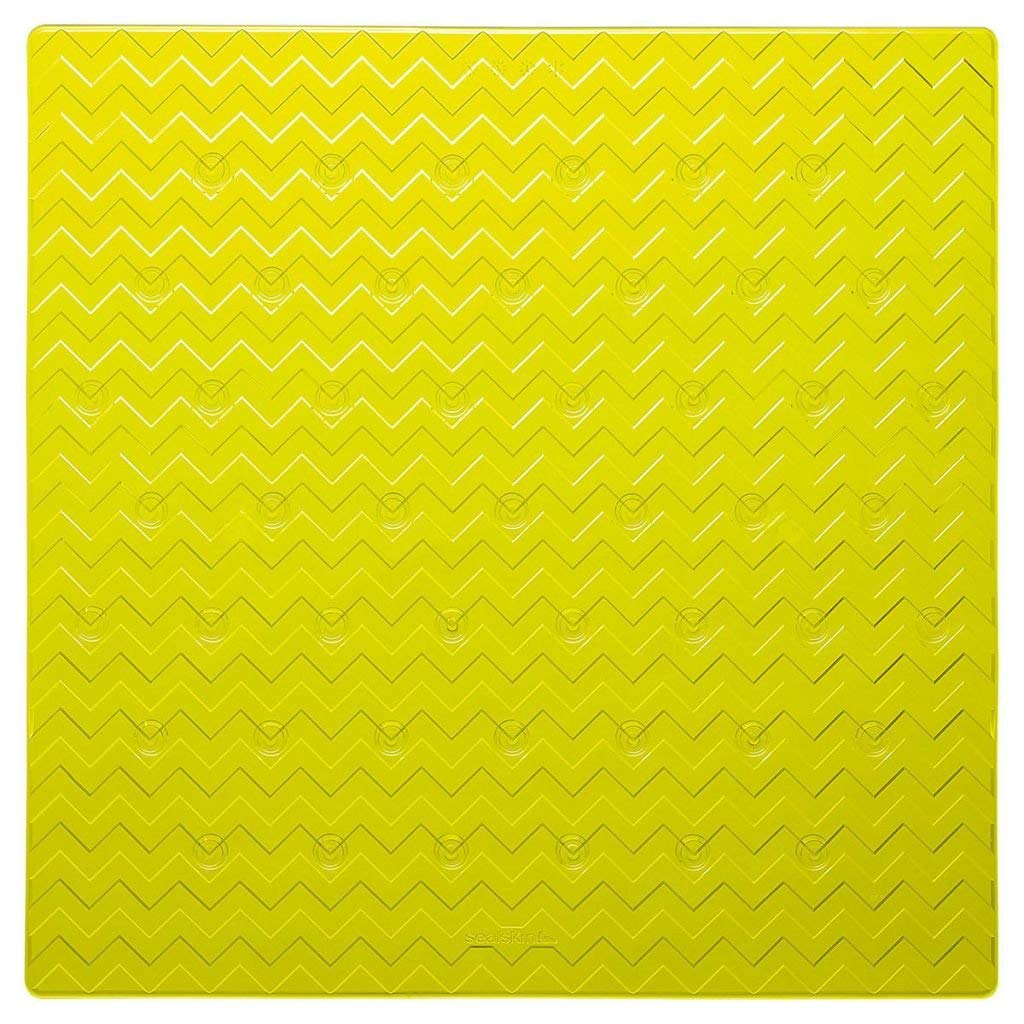 Sealskin Leisure Anti-Slip Mat, PVC, Yellow, 53 x 0.3 x 53 cm, 53 x 53 cm (Square)