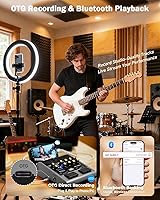 Vista 6 de JOYO 10W Electric Guitar Combo Amp Multi-Effects Pedal Portable Amplifier with Footswitch,14 Amp Models,3-Band EQ,36 Drum Patterns & Looper,OTG