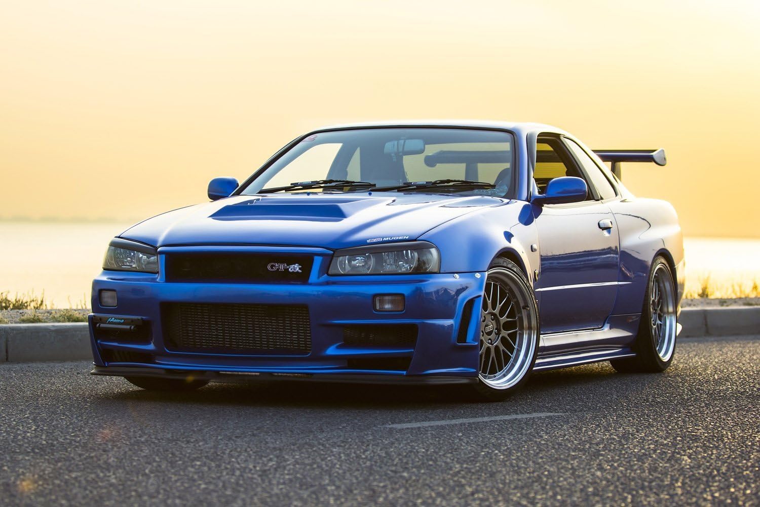 Nissan Skyline R34 GT-R Silk Poster 36x24 Inches