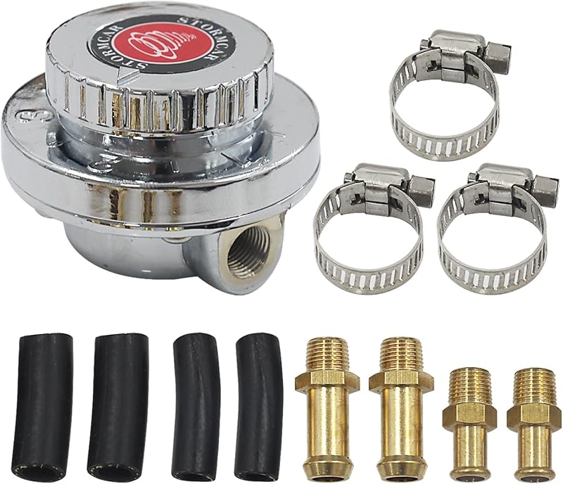 Regulador de pressão de combustível ajustável LVOUP para carburador 1–5 psi – 1 unidade