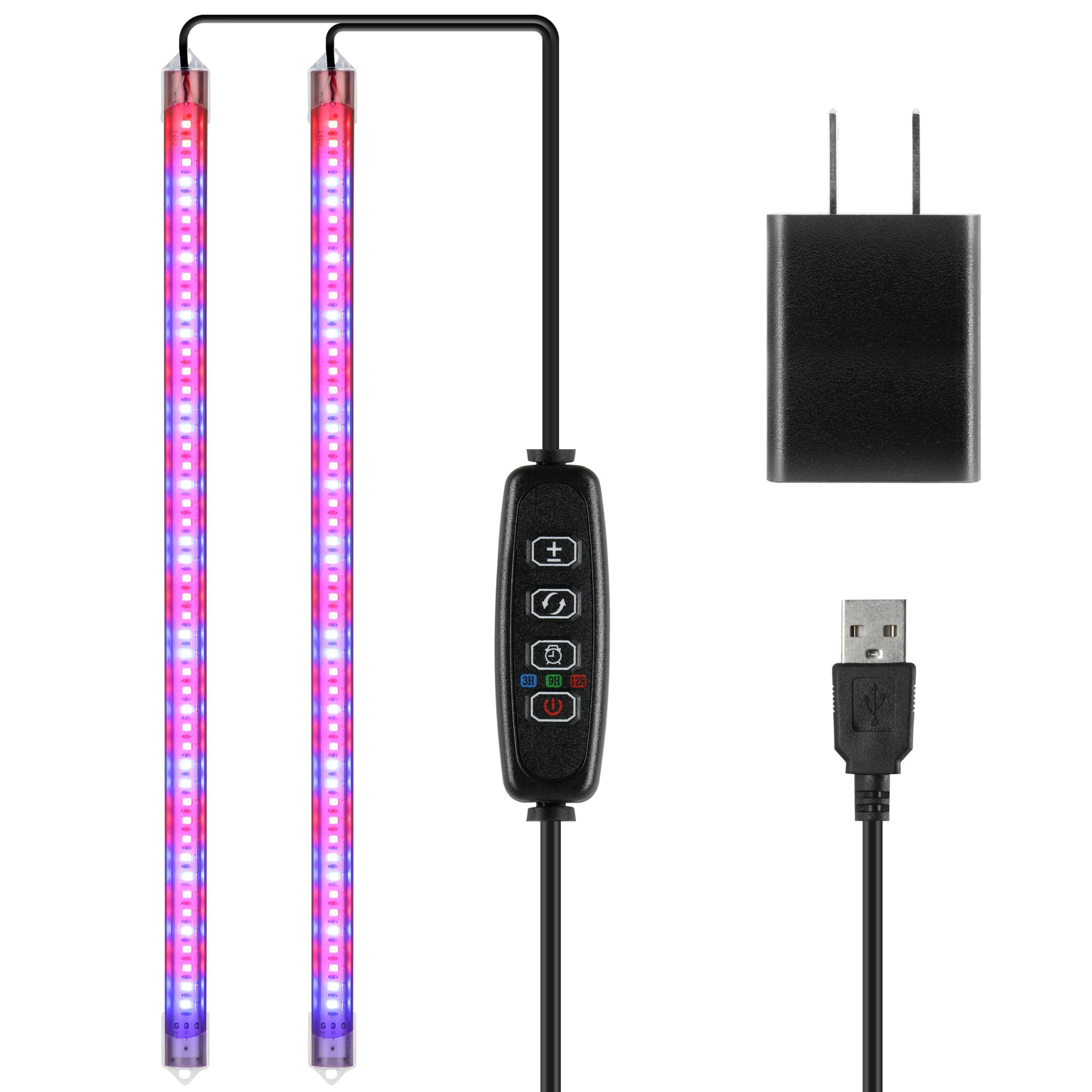 iPower - 20W LED Plant Grow Light Strips, Full Spectrum for Indoor Plants with 3/9/12H Auto On/Off Timer, 10 Dimmable Levels, 48 LEDs,-image-36