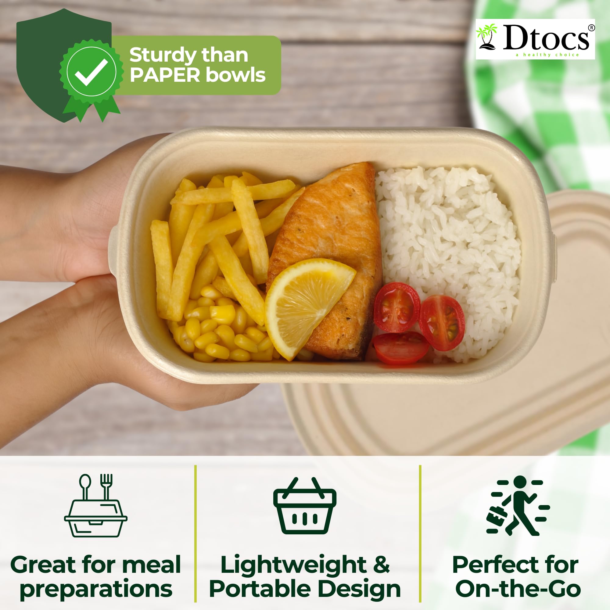 Dtocs Premium Meal Prep Containers Gallery Image