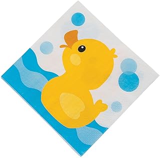 RUBBER DUCKY LUNCHEON NAPKINS (16PC) - Party Supplies - 16 Pieces