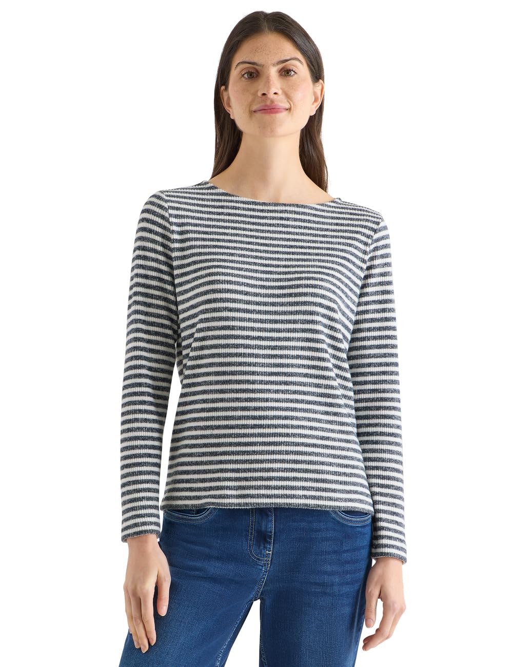 Cecil Damen 3228967 Gestreiftes Shirt (1er Pack)