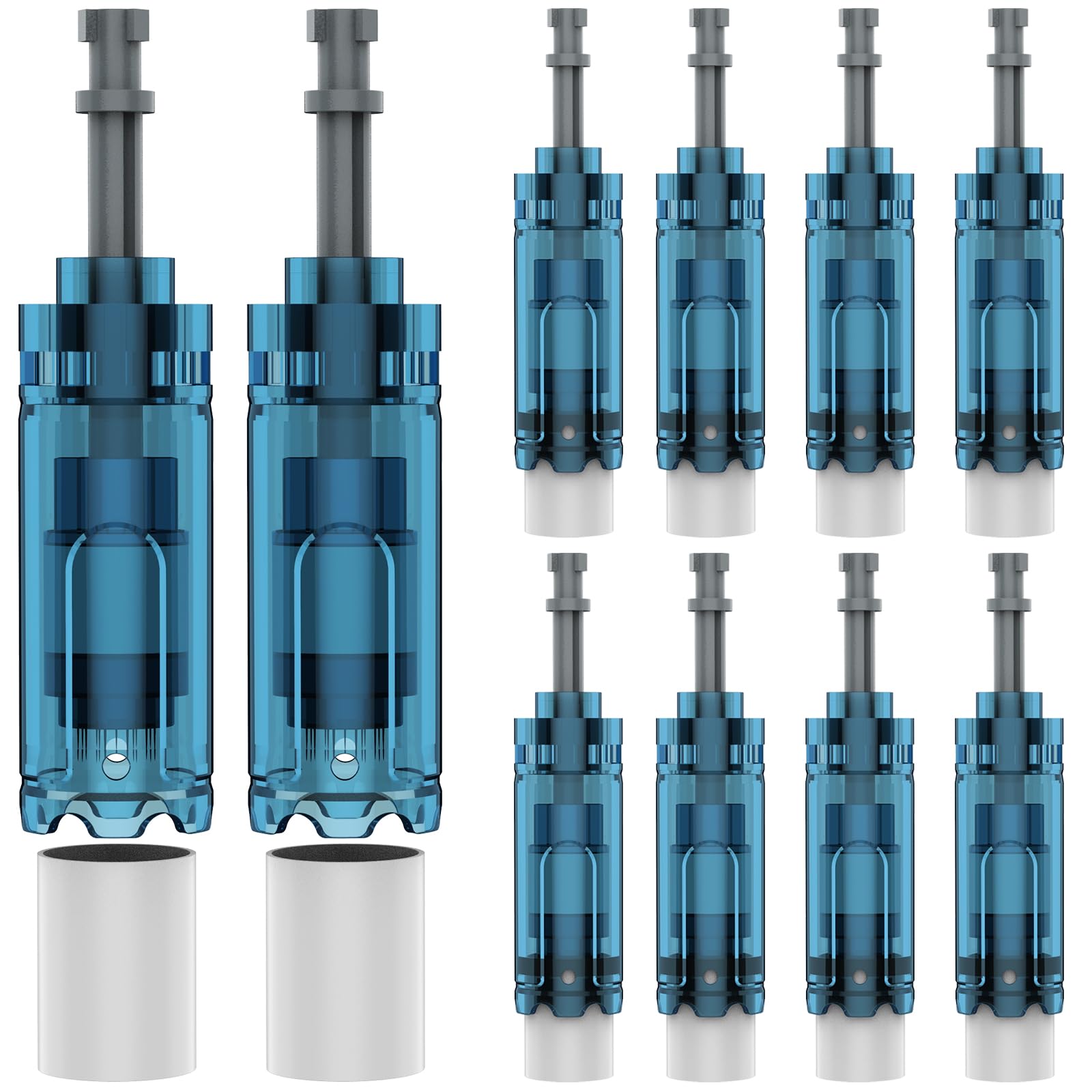 12Pcs 18Pin Microneedling pen Cartridges for Dr Pen M8S/A11/A8S/A9 at Home Use,0.25mm