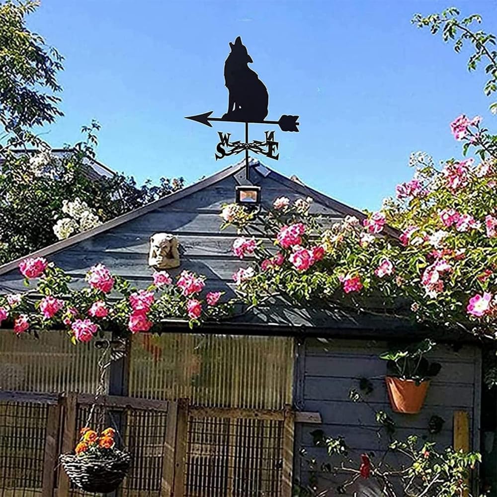 Weathervane Vane Measurement Tools Retro Wind Direction Indicator Stawn Creative Garden Stake Vane