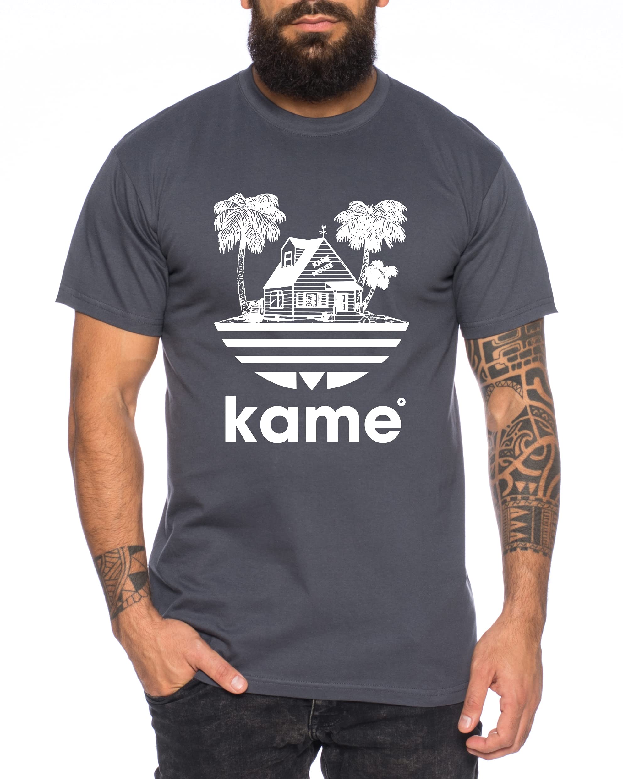 Adi Kame House Men's T-Shirt One Goku Dragon Master Son Ball Vegeta Turtle Roshi Piece Golds Db