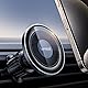 【最新ガラスパネル】Lamicall magsafe 車載 スマホホルダー:車 マグネット 吹き出し口 iphone 車載ホルダー エアコン 強力磁気 スマホほるだー 360度回転 固定 マグセーフ スマホスタンド スタイリッシュ 小型 iPhone Air,17,17 Pro,17 Pro Max/16/15/14/13/12シリーズ メタルリングつき 非magsafe/android機種対応