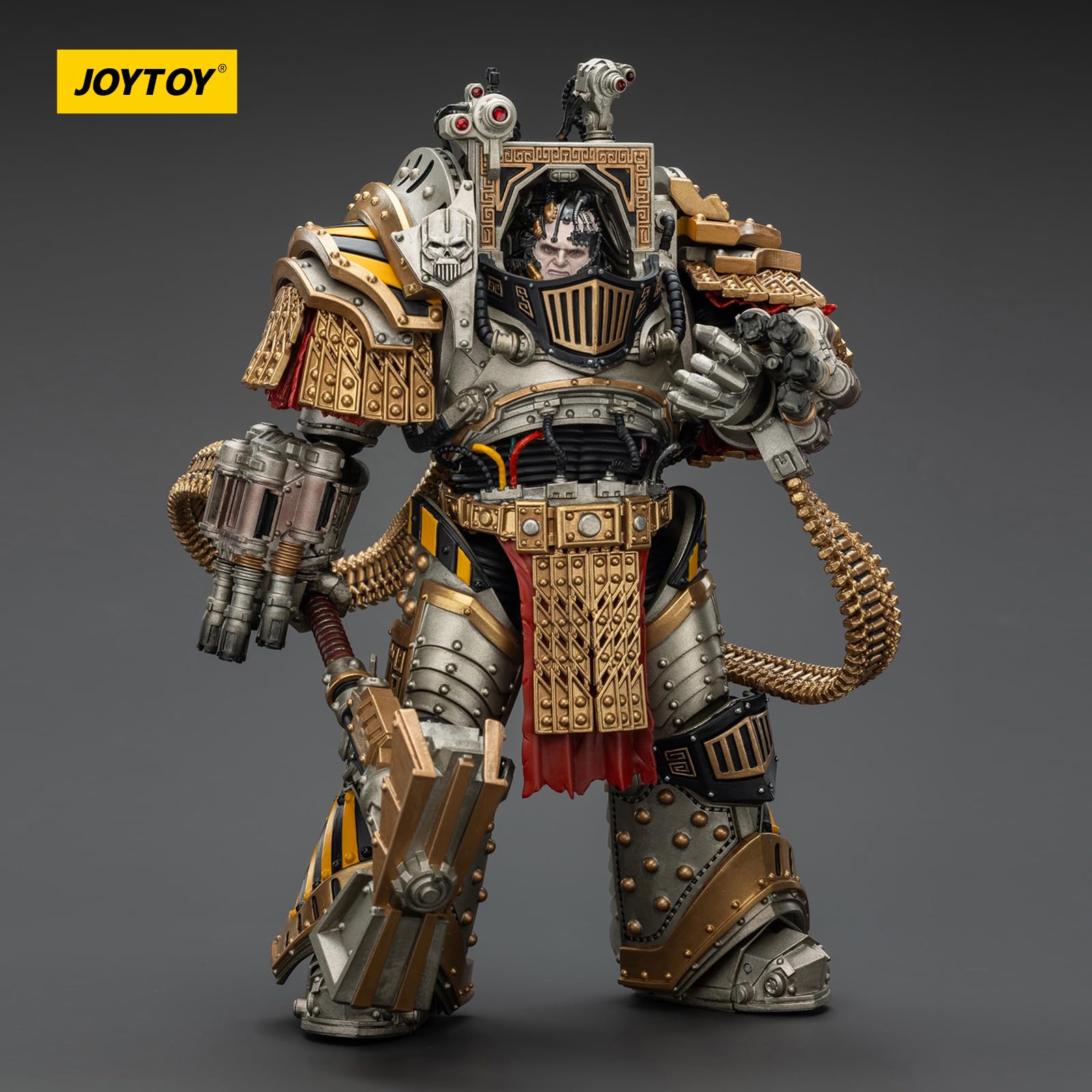 JoyToy Warhammer 40k Guerreros de Hierro Perturabo, Primarca de la lVª Legión, figura de acción a escala 1/18, colección que combina valor y diversión de juego