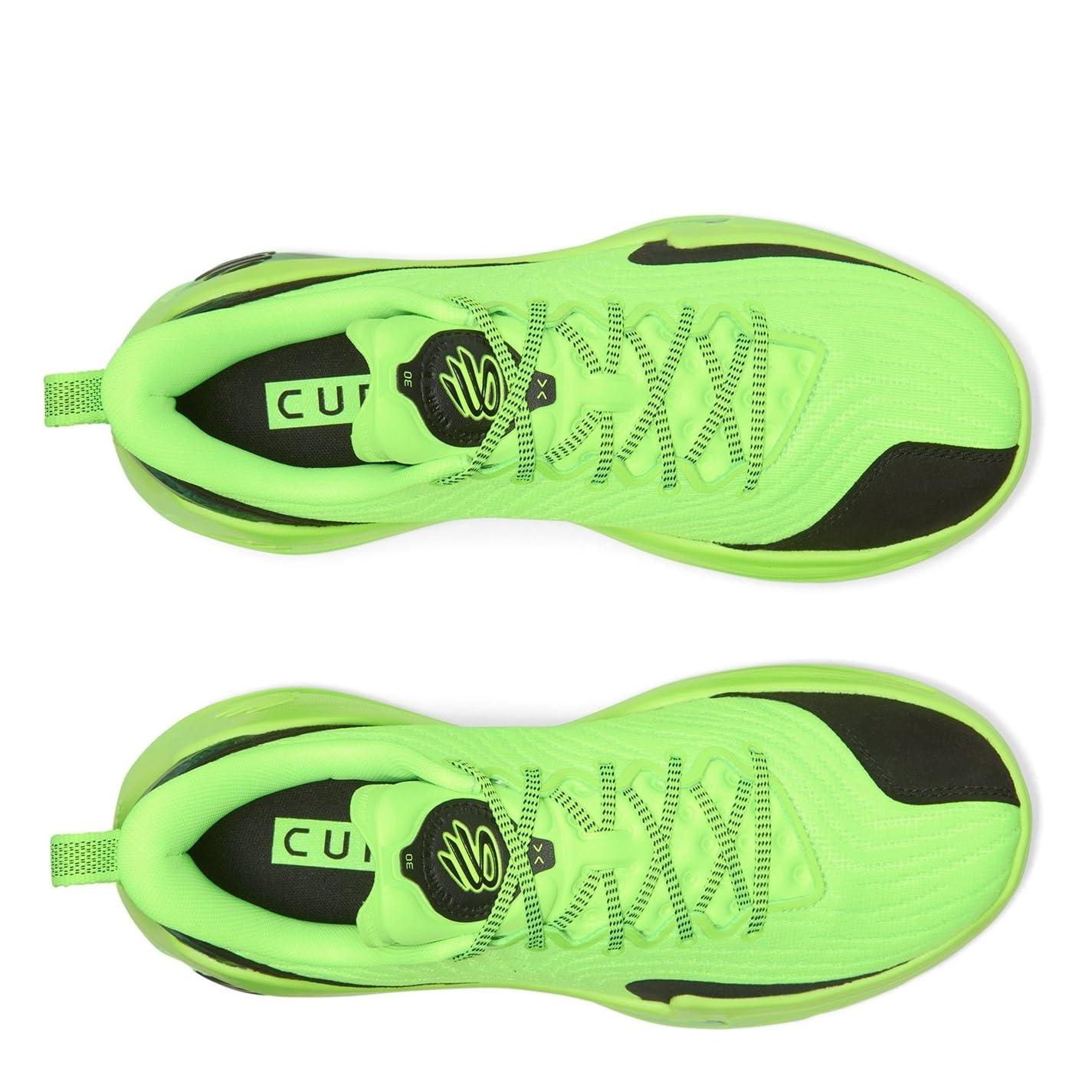 Under Armour Męskie buty do koszykówki Curry 12 Gravity dla dorosłych, Czerń zieleń, 42.5 EU