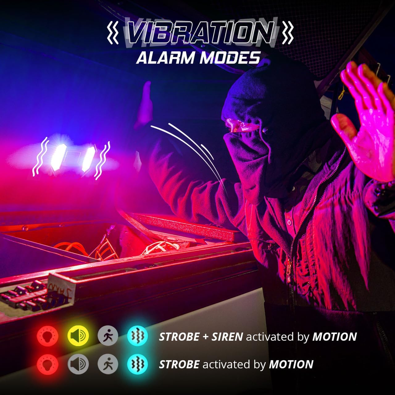 XKGLOW XKdefender 7 Mode Work & Security Light w/Remote for Home Office Commercial Camping Light