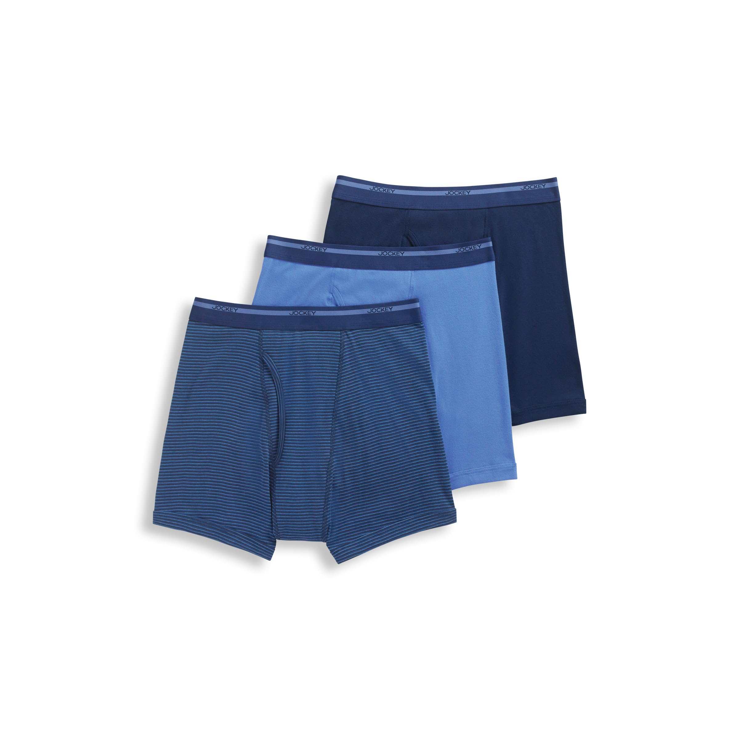 Jockey Men's Underwear Lightweight Classic Boxer Brief - 3 Pack