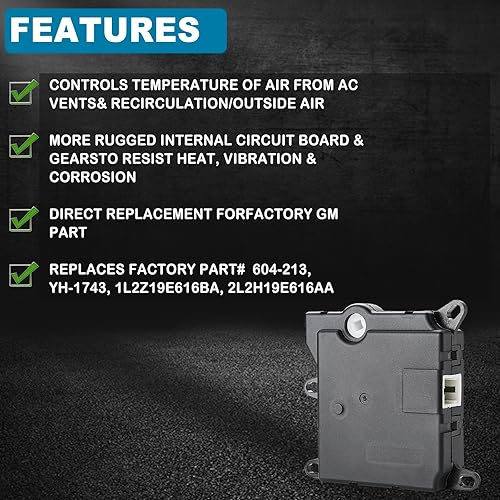 Miniatura 5 de 604-213 HVAC Blend Door Actuator - Compatible with Ford Expedition 2002-2017, Ford Explorer 2002-2010, LincolnMercury, Temperature Control Air Door