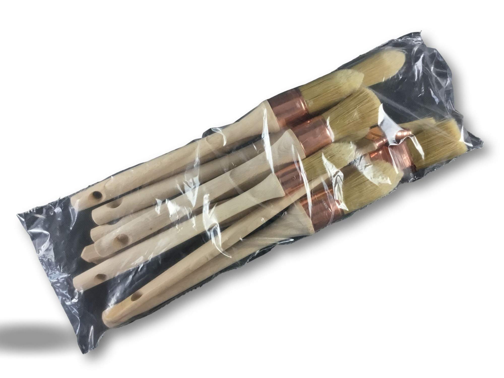 Kibros Pack 10 pinceaux rechampir Pouces Plats coudés Fabrication France