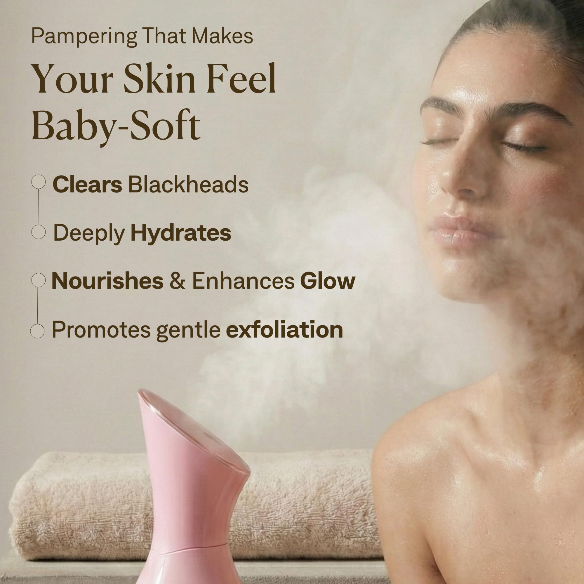 Facial Steamer Spa Kit with Complimentary 17 Skin Care Tools | Face Steamer for Facial Deep Cleaning with Towel Warmer & Humidifier Mode| Self Care Gifts for Women, Spa Gifts, Birthday Gifts for Women