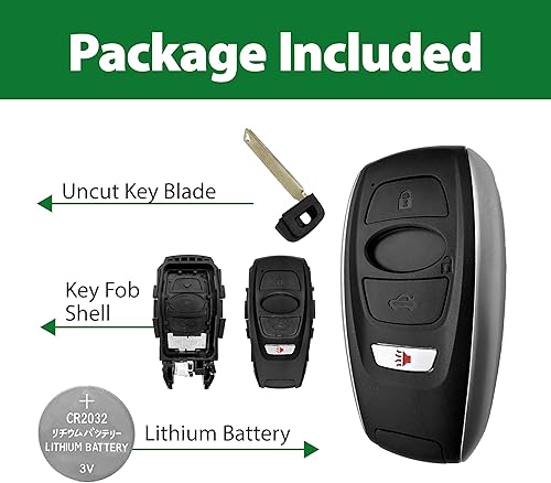 Miniatura 7 de Reemplazo para Subaru Ascent Crosstrek Forester Impreza Legacy Outback STI WRX BRZ GNE 231451-7000 HYQ14AHK 4 botones 8A 434MHz