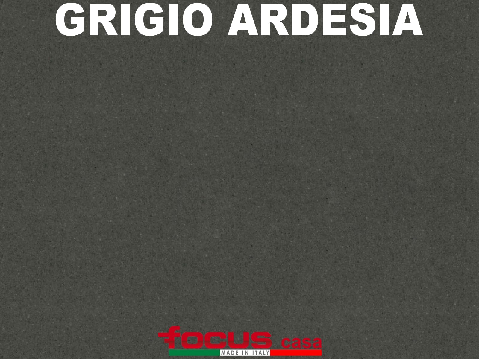 Lavello cucina Orlando grigio scuro ardesia 2 vasche con gocciolatoio 116 x 50 cm Made in Italy