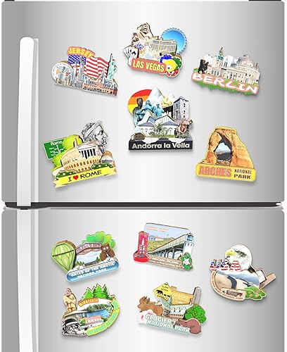 Miniatura 4 de Imán de Andorra la Vella Andorra para nevera de madera 3D Monumentos de viaje coleccionables, recuerdos, decoración hecha a mano, 2