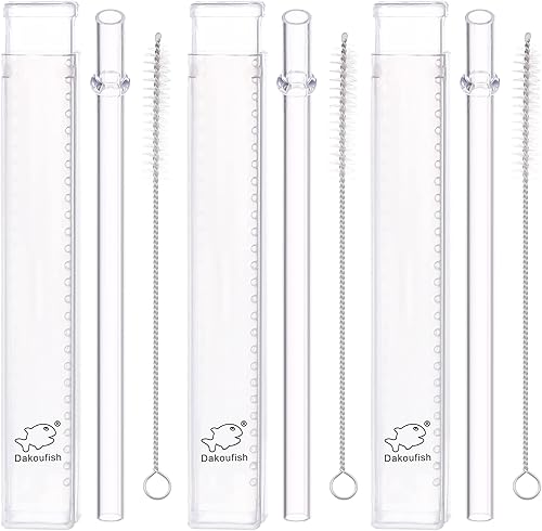 Dakoufish Pajitas reutilizables de 12 pulgadas para vaso Stanley Adventure de 40 onzas, paquete de 6 popotes de repuesto de plástico Tritan con