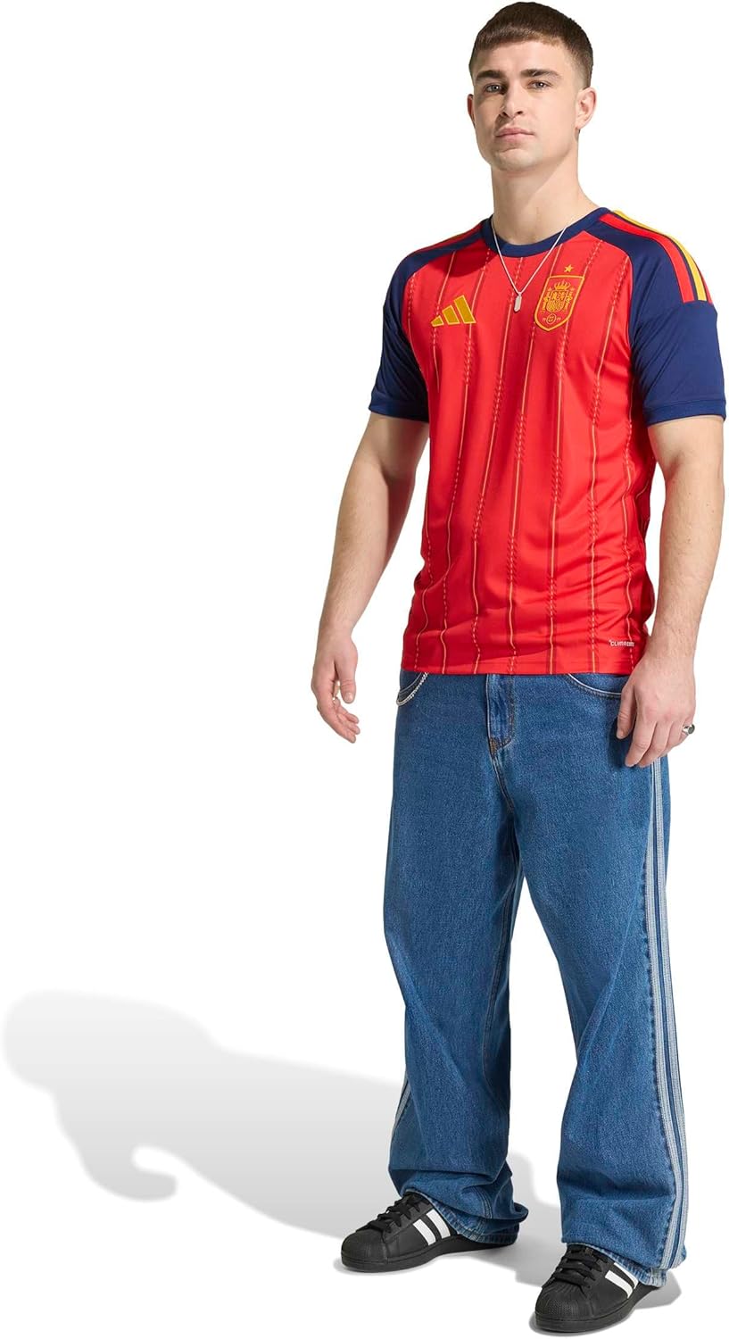 adidas Mens Spain 26 Home Replica Jersey - Image 3