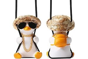 Novelty Cool Swinging Duck Car Hanging Ornament Rear View Mirror Décor