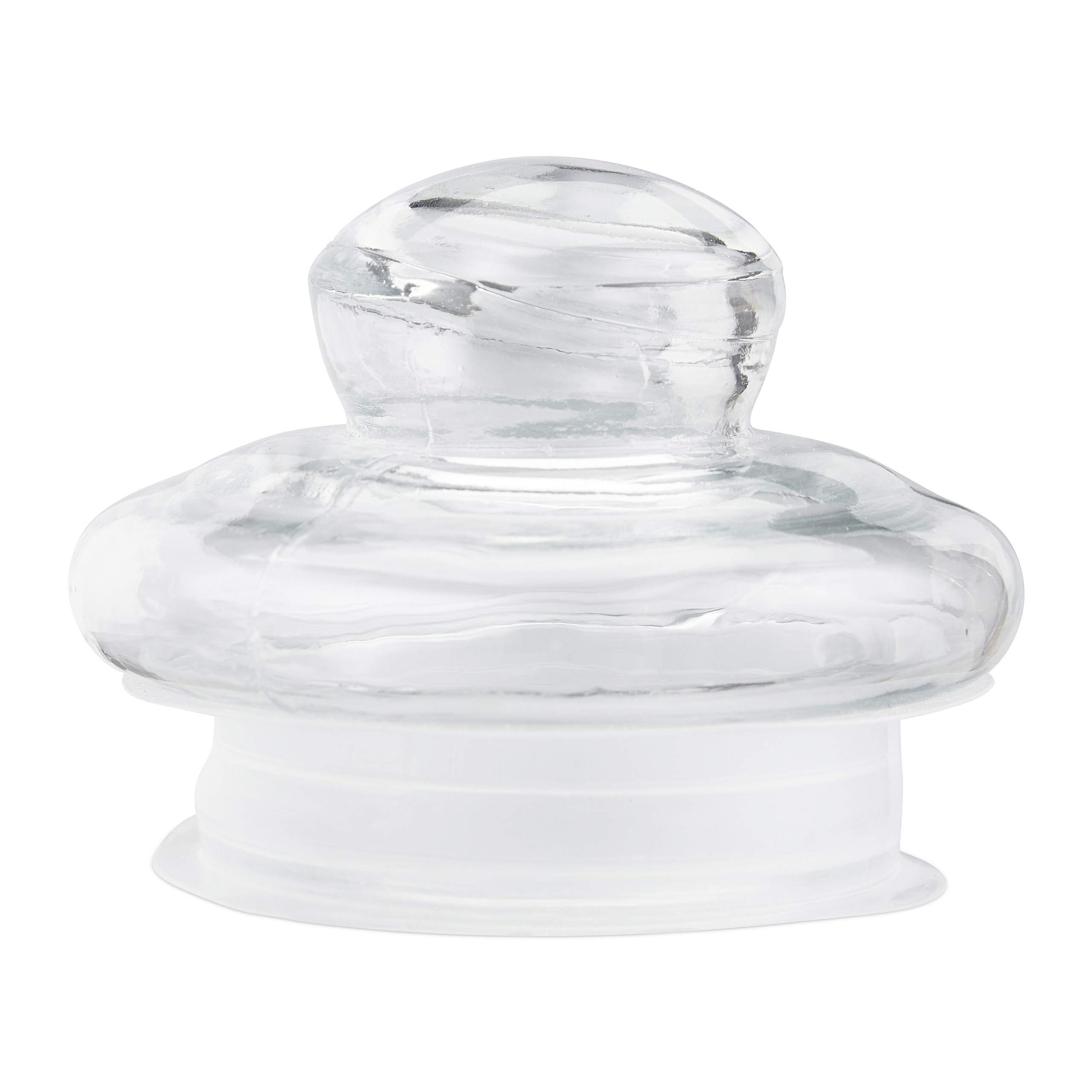 Relaxdays lot de 6 bocaux en verre, 1000ml, couvercle, pour aliments dans la cuisine, candy bar, hermétique, transparent