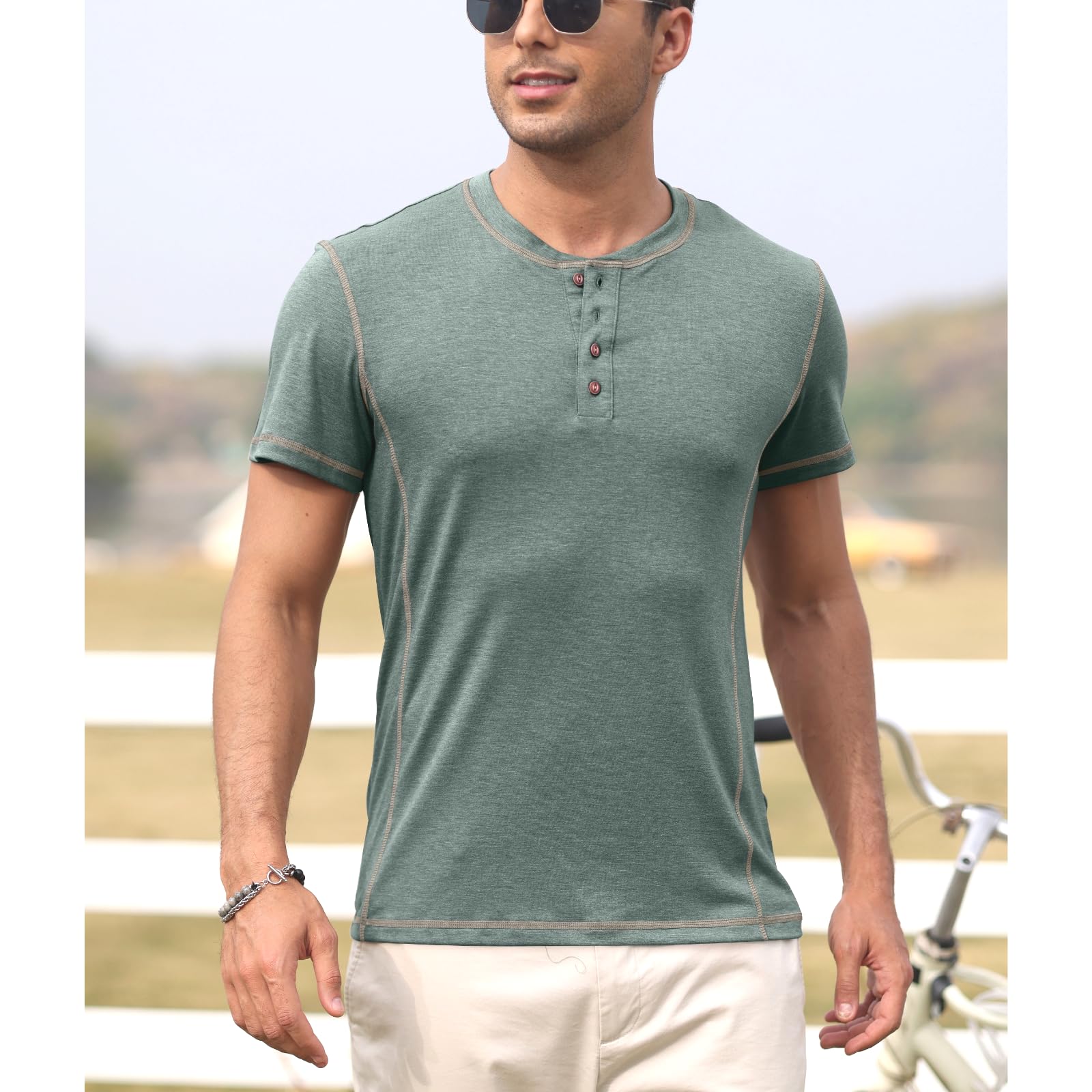 Camiseta Manga Larga Hombre Tshirt Algodon Slim Fit Basica Transpirable Camisetas M-2XL
