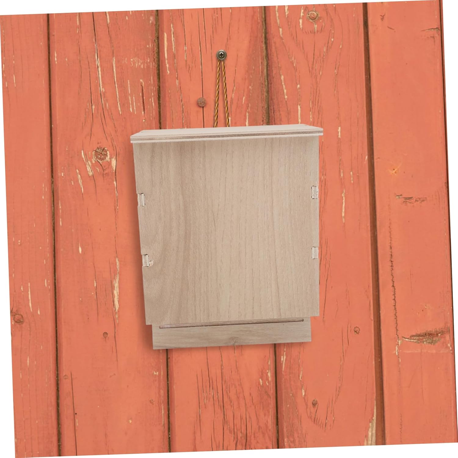 Weatherproof Wooden Bat House for Outdoors Attract Bats Roosting Environment Easy Setup for Gardens Balconies Natural Habitat Simulation Decorative Wildlife Observation