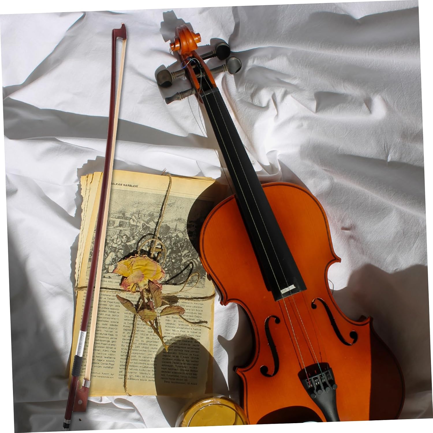 Toyvian Violin Replacement Accessories Musical Acoustic Violins Violin Bow 1/2 Professional Violin Bow Violin Guide Arbor Violin Bow Violin 1/4 Bows for Child Auxiliary Tool Guitar Wooden