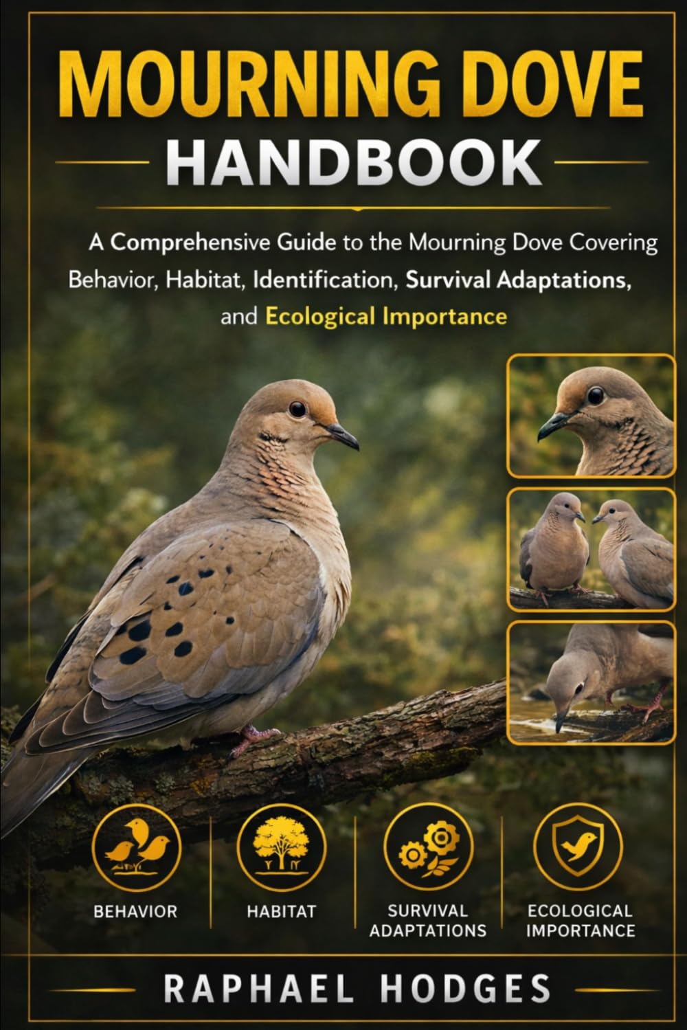 MOURNING DOVE HANDBOOK: A Comprehensive Guide to the Mourning Dove Covering Behavior, Habitat, Identification, Survival Adaptations, and Ecological Importance