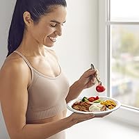 Vista 7 de Eaasty 2 Pcs Bariatric Plates for Portion Control, Portion Control Plate for Weight Loss Diet Bariatric Divided Nutrition Container Balanced Eating