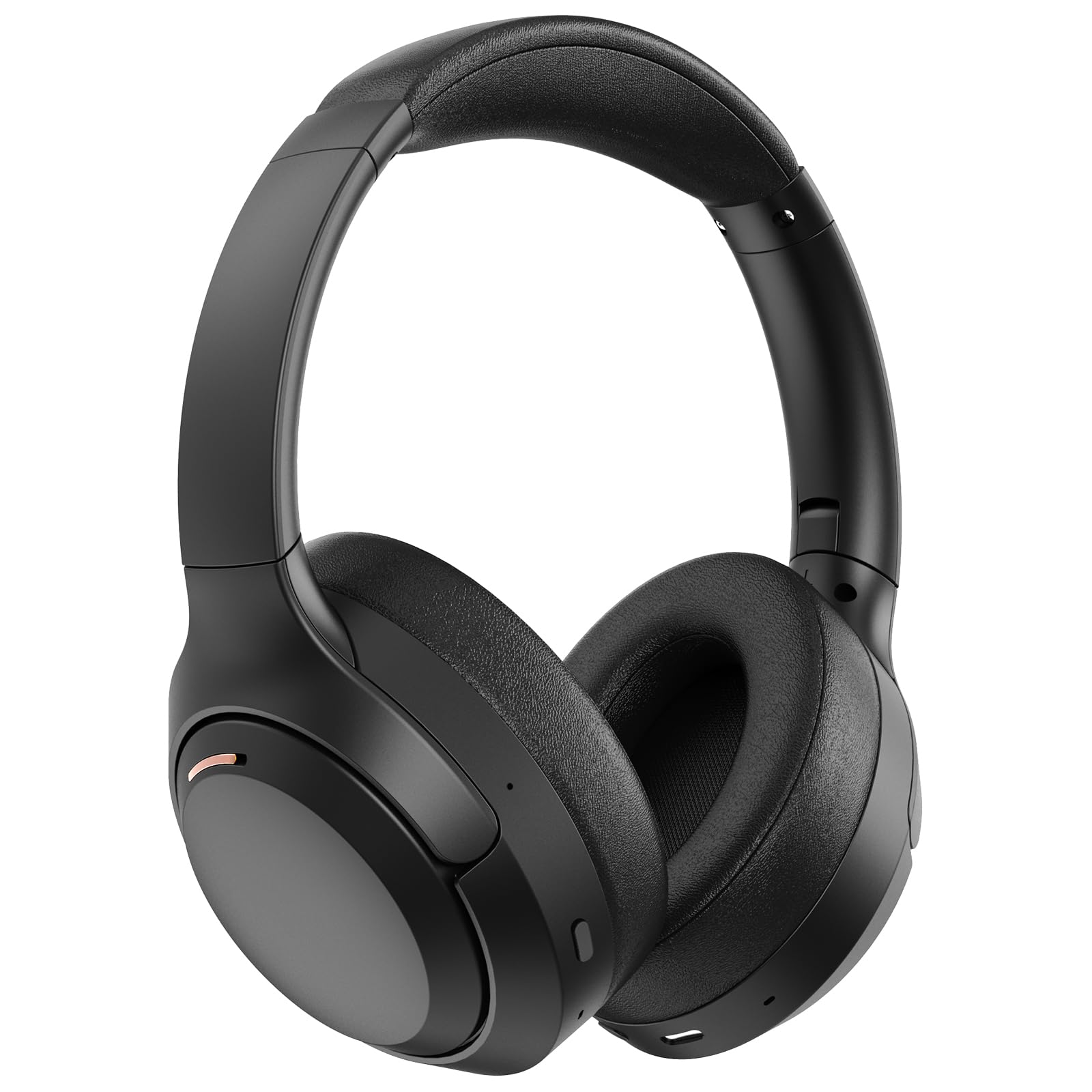 Hybrid Active Noise Cancelling Headphones, Bluetooth 5.4 Headset, Wireless Headphones, ANC Button, 60H Playtime, 35dB Noise Reduce, Hi-Fi Audio Sound, CVC 8.0 Mic, USB-C Charge, Protein Skin Ear Cups