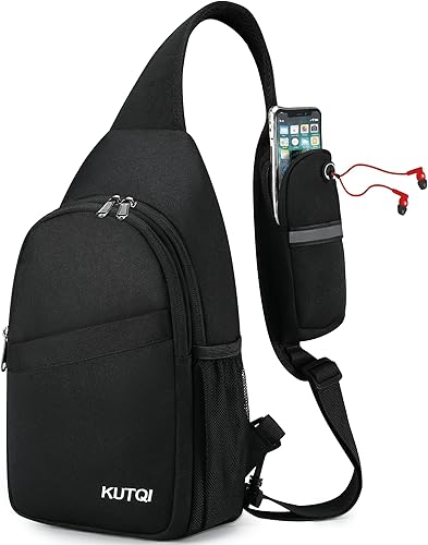 KUTQI Mochila cruzada para viajes senderismo bolsa de pecho