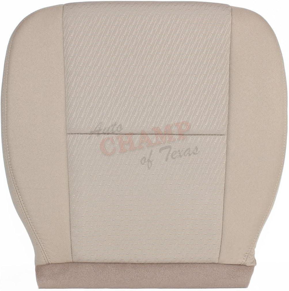 Compatible with 2007-2014 GMC Sierra 1500 2500h D SLE - Driver Side Bottom Cloth Seat Cover Light Cashmere Tan
