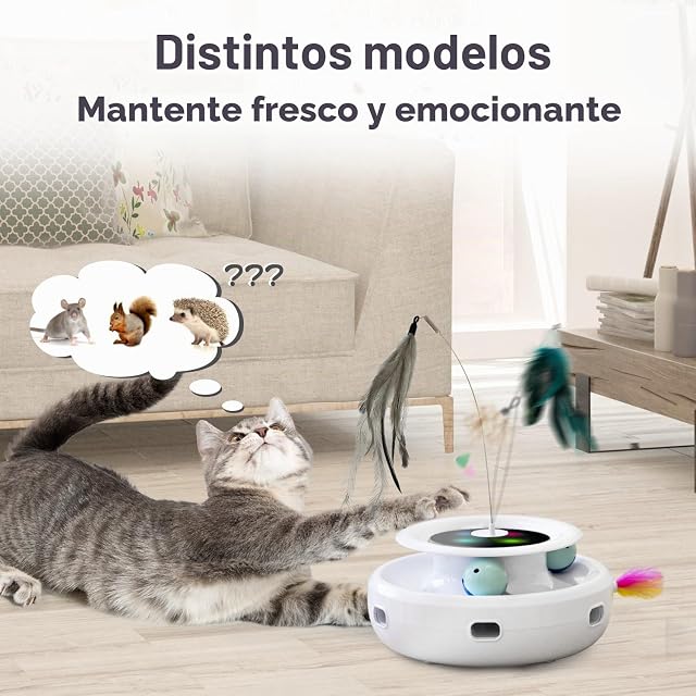 Foto 2 de 5 de GoldenSun Juguetes Interactivos 3 en 1 Gatos, 7 Recambios y Accesorios para Varitas