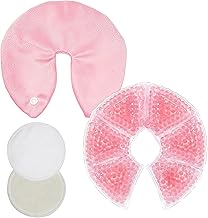 KASURE 2 Pieces Breast Therapy Pads, Gel Pads for Breastfeeding, Women Nursing Accessory, Relieve Breast Pain and Swelling