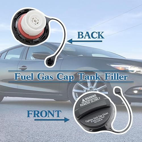 Miniatura 6 de Tapa del depósito de combustible GS3L-42-250B compatible con Mazda 3 2010-2013 Ma z da 6 2009-2013 CX-7 2010-2012 CX-9 2007-2015 Tapa de combustible