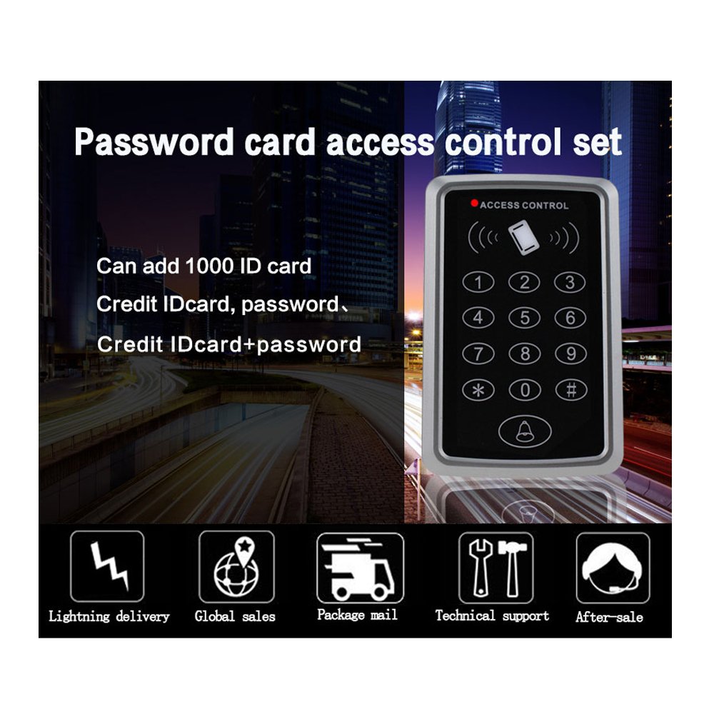 RFID 125 kHz RFID samodzielna klawiatura kontrolera do systemu kontroli dostępu do drzwi + 10 klawiszy + 1 znacznik EM-ID