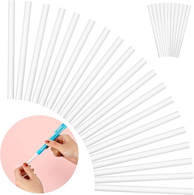 30 Pieces Eraser Stick Refill Pen Style Eraser Refill