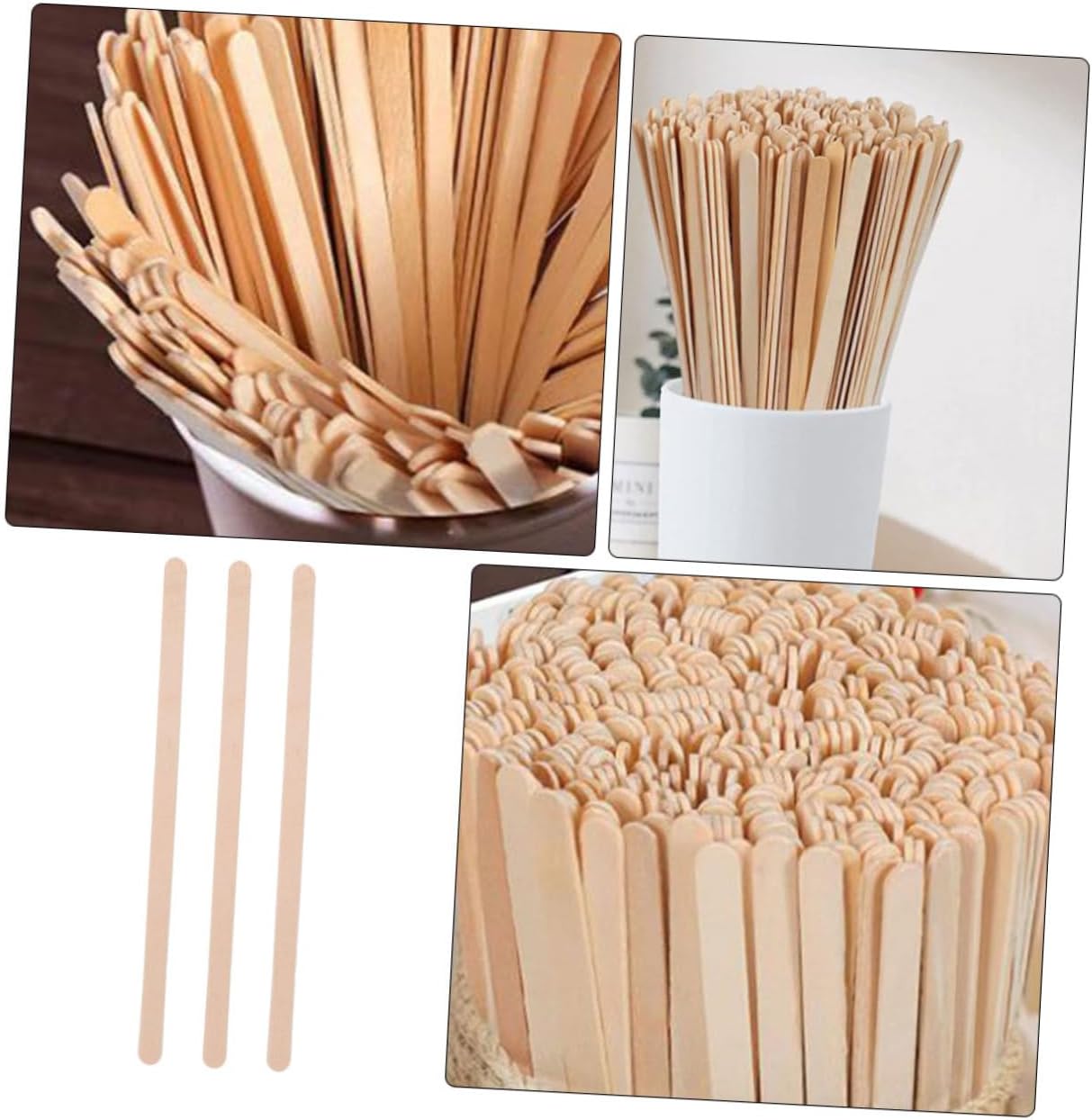 Holibanna 500pcs Coffee Stirring Sticks Disposable Beverage Mixers for Mugs and Cups for Parties Safe and Mixing Rods for Your Favorite Drinks