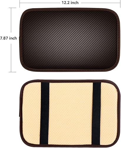 Miniatura 2 de Amiss Almohadilla de consola central de automóvil, funda universal impermeable para reposabrazos de automóvil, accesorios interiores de automóvil,