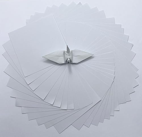 Miniatura 133 de Papel de origami naranja Origami de 6 x 6 pulgadas, 100 hojas de papel cuadrado de doble cara, papel de color, papel de color, cartulina ligera
