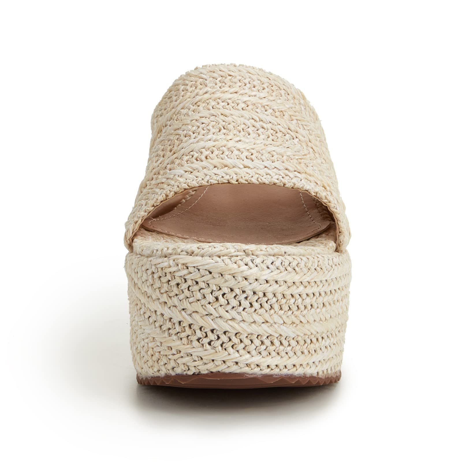 Genérico Sandalias Plataforma Mujer Comodas Verano Vestir Nueva Zapatilla Informal para Mujer,Chanclas con Cabeza Cuadrada Ahuecada,Chanclas de Playa para,Sandalias Confort